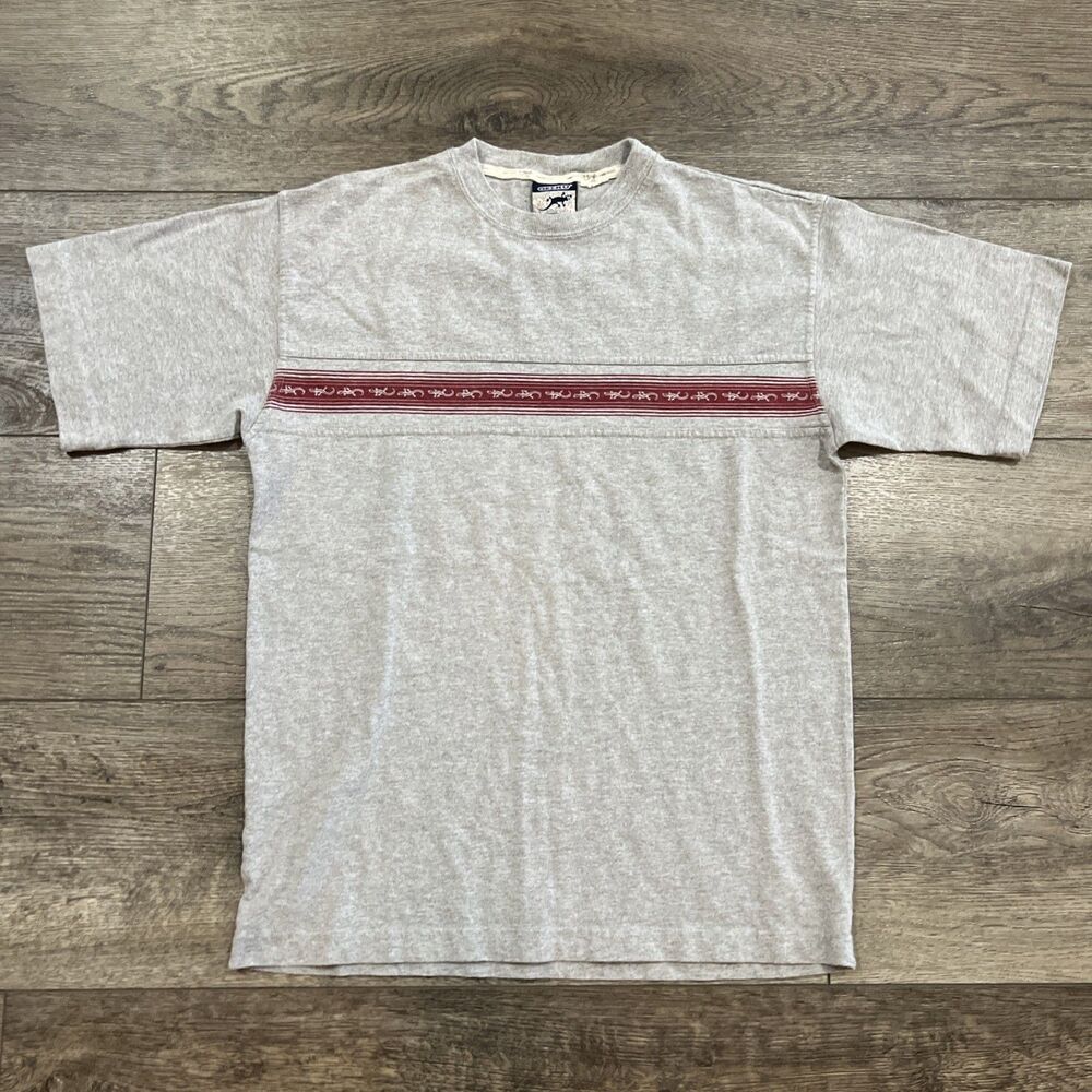 Vintage 90s Gecko Hawaii Gray Red Graphic T-Shirt Surf Skate - Men’s Large